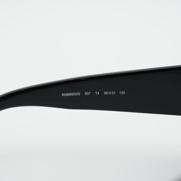 Rag & Bone RNB6003/S 0807 T4 Sunglasses Black Shield Frame, Silver Lenses - Picture 5 of 10